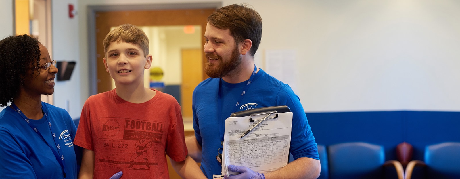 boy being treated at marcus autism center