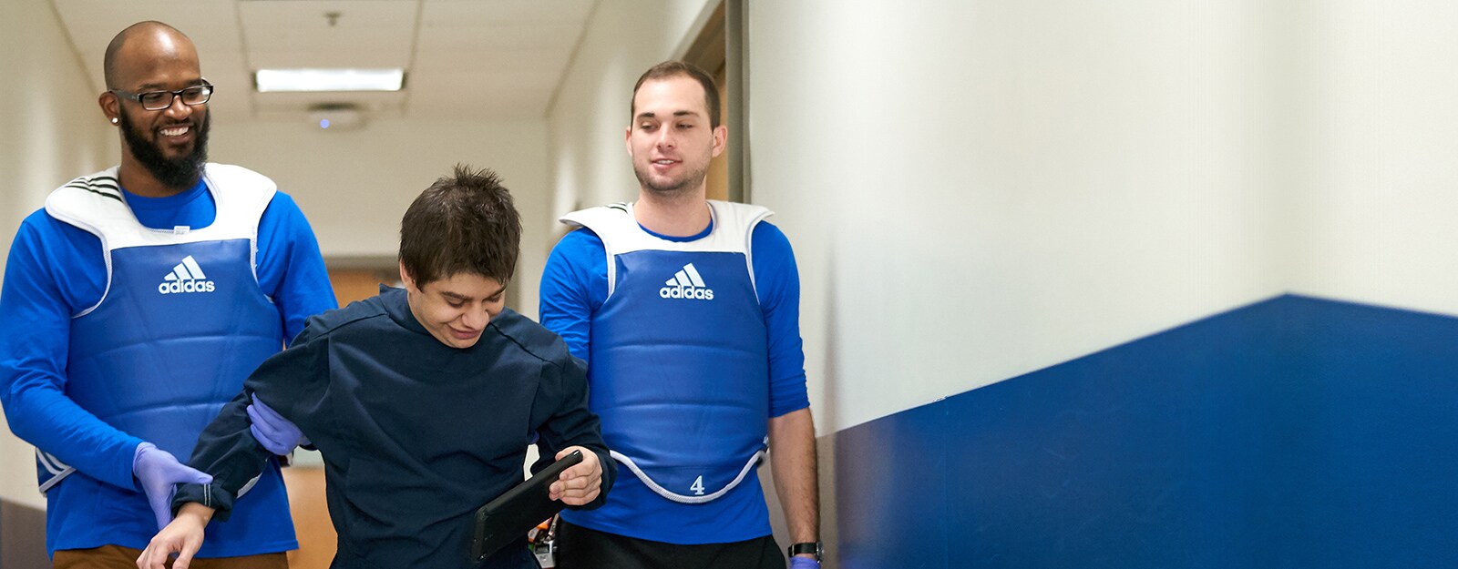 providers caring for boy with autism