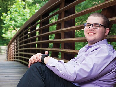 photo of Connor at the marcus autism center
