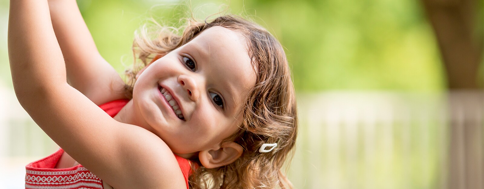 young girl on playground
