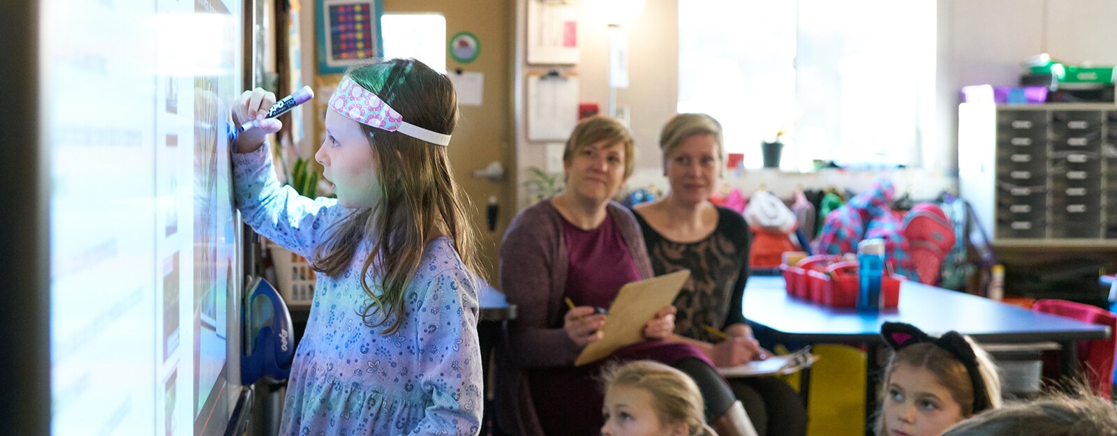 Marcus Autism Providers Observing Classroom